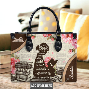 Black Interior -  A Book Is A Dream That You Hold In Your Hands NQAY1702002A Leather Bag
