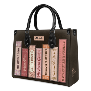 Black Interior -  Custom Bookshelf HHRZ26106067WT Leather Bag