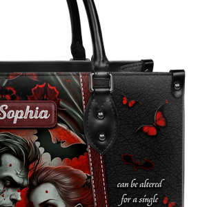 Black Interior -  Dracula Bram Stoker Do You Believe In Destiny TTLZ1902004A Leather Bag