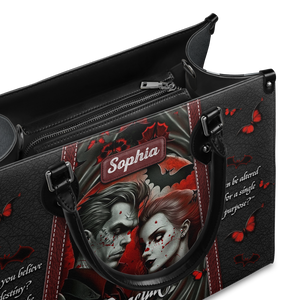 Black Interior -  Dracula Bram Stoker Do You Believe In Destiny TTLZ1902004A Leather Bag