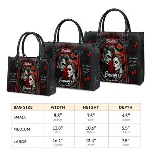 Black Interior -  Dracula Bram Stoker Do You Believe In Destiny TTLZ1902004A Leather Bag