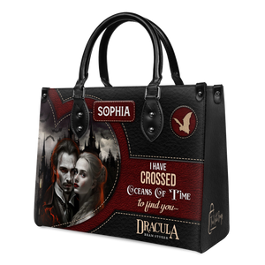Black Interior -  Dracula Bram Stoker I Have Crossed Oceans Of Time To Find You TTLZ1802006A Leather Bag