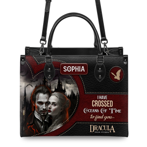 Black Interior -  Dracula Bram Stoker I Have Crossed Oceans Of Time To Find You TTLZ1802006A Leather Bag