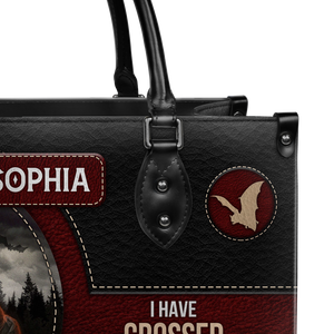Black Interior -  Dracula Bram Stoker I Have Crossed Oceans Of Time To Find You TTLZ1802006A Leather Bag