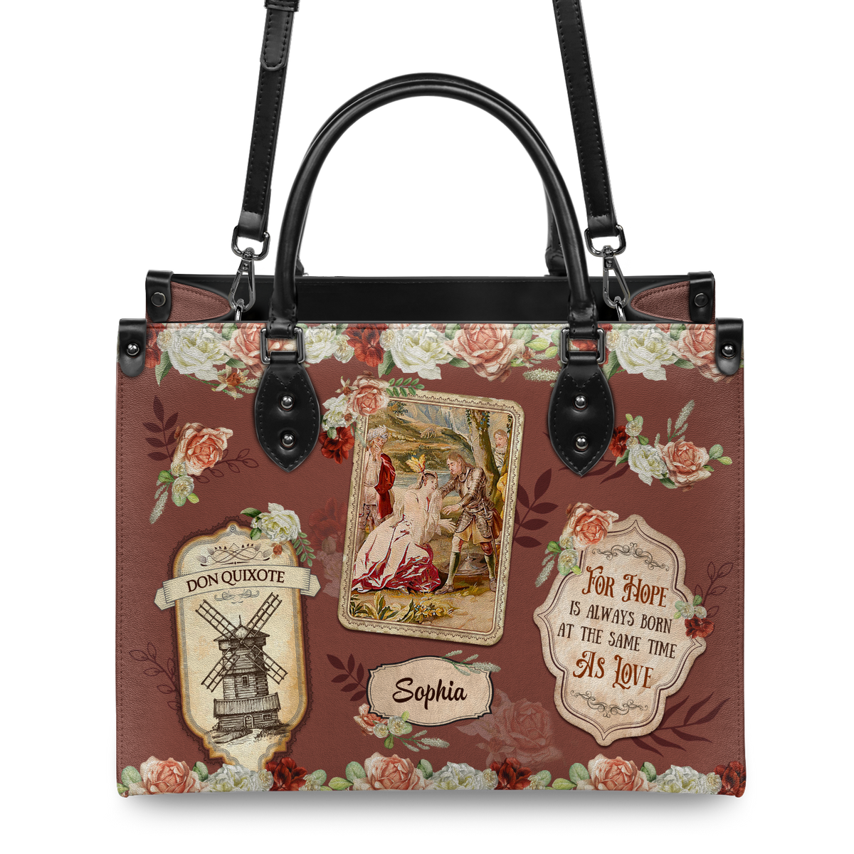 Black Interior -  For Hope Is Always Born At The Same Time As Love NNRZ0903003A Leather Bag