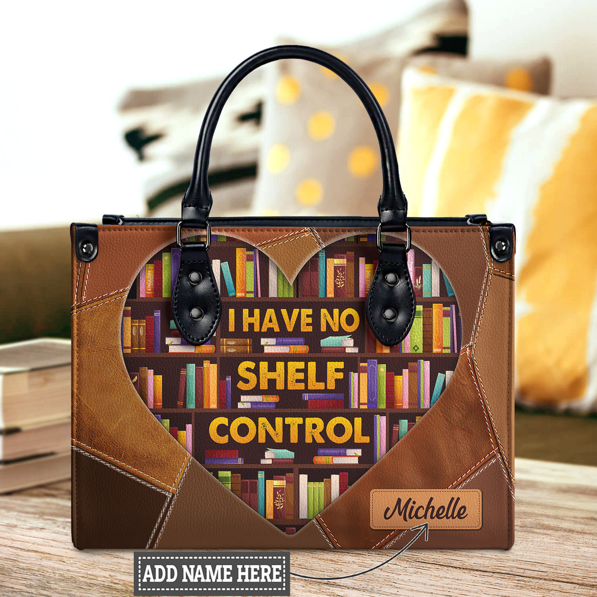 Black Interior -  I Have No Shelf Control DNRZ1602002A Leather Bag