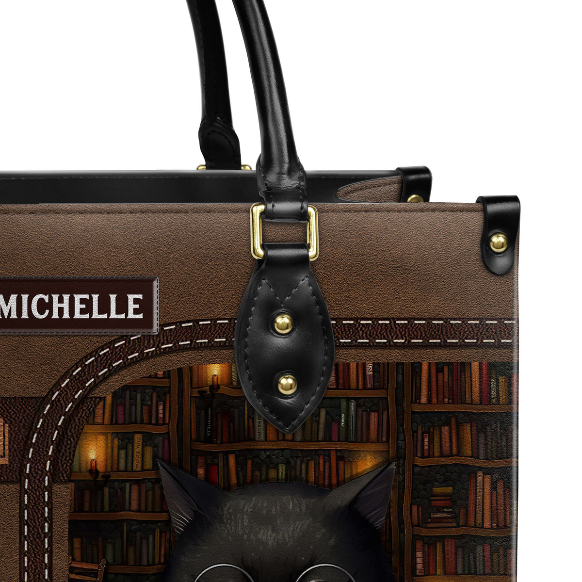 If My Book Is Open Your Mouth Is Closed HHAY1702004A Leather Bag