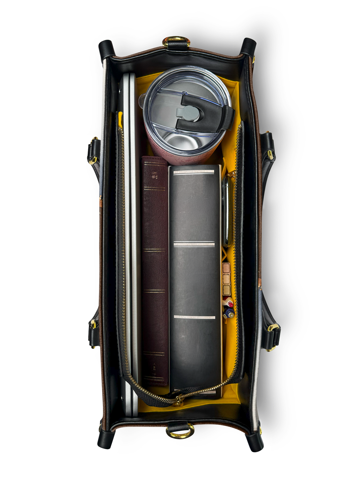 Lets Get Lost In A World Made Of Books Coffee And Rainy Days NQAY1702005A Leather Bag