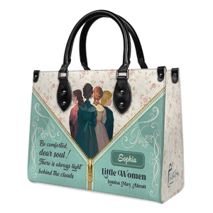 Black Interior -  Little Women Be Comforted Dear Soul NNRZ2102004A Leather Bag