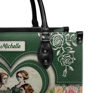 Black Interior -  Little Women Be Worthy Love And Love Will Come DNRZ2102001A Leather Bag