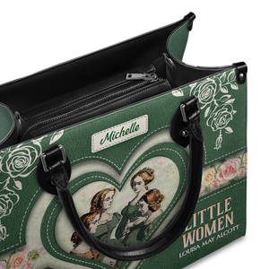 Black Interior -  Little Women Be Worthy Love And Love Will Come DNRZ2102001A Leather Bag