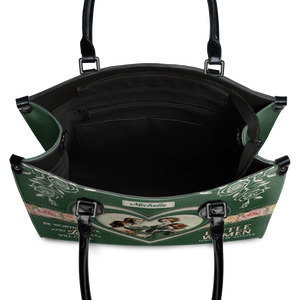 Black Interior -  Little Women Be Worthy Love And Love Will Come DNRZ2102001A Leather Bag