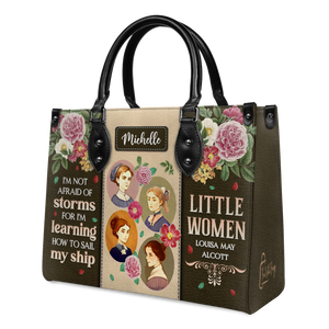 Black Interior -  Little Women Im Not Afraid Of Storms DNRZ2102002A Leather Bag