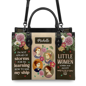 Black Interior -  Little Women Im Not Afraid Of Storms DNRZ2102002A Leather Bag