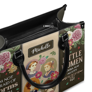 Black Interior -  Little Women Im Not Afraid Of Storms DNRZ2102002A Leather Bag