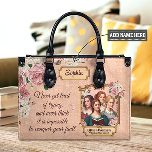 Black Interior -  Little Women Never Get Tired Of Trying NNRZ2102003A Leather Bag