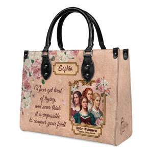 Black Interior -  Little Women Never Get Tired Of Trying NNRZ2102003A Leather Bag