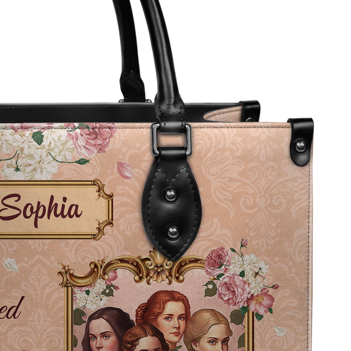 Black Interior -  Little Women Never Get Tired Of Trying NNRZ2102003A Leather Bag