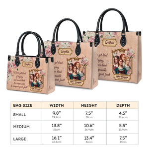 Black Interior -  Little Women Never Get Tired Of Trying NNRZ2102003A Leather Bag