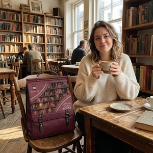 Just A Girl Who Loves Books NNRZ12018162TG Leather Backpack