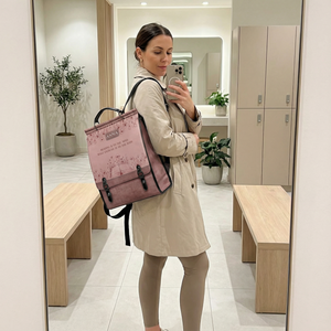 Custom Quote Minimalist NNRZ09018438DD Leather Backpack