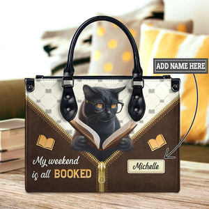 Black Interior -  My Weekend Is All Booked DNRZ1702006A Leather Bag