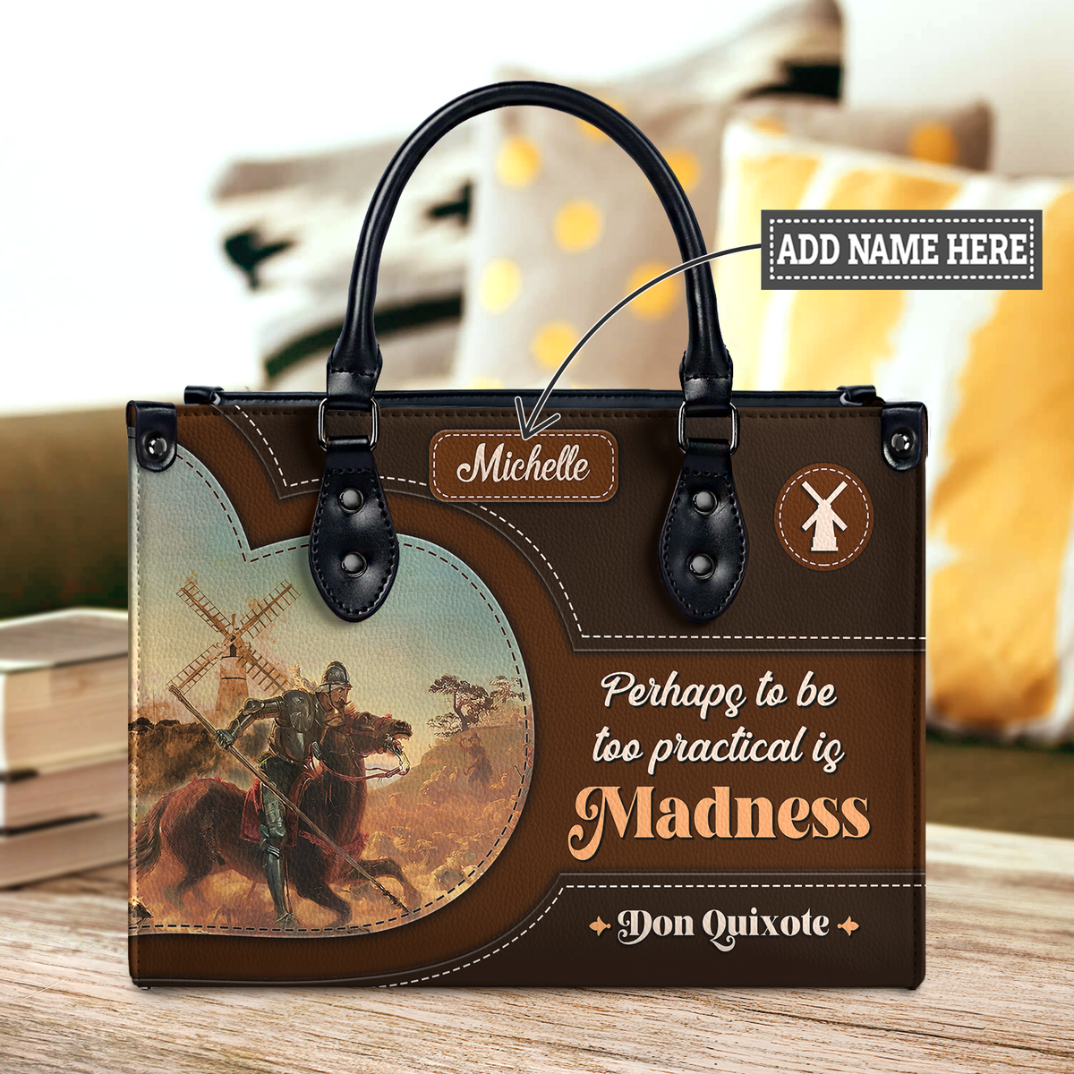 Black Interior -  Perhaps To Be Too Practical Is Madness DNRZ0903003A Leather Bag
