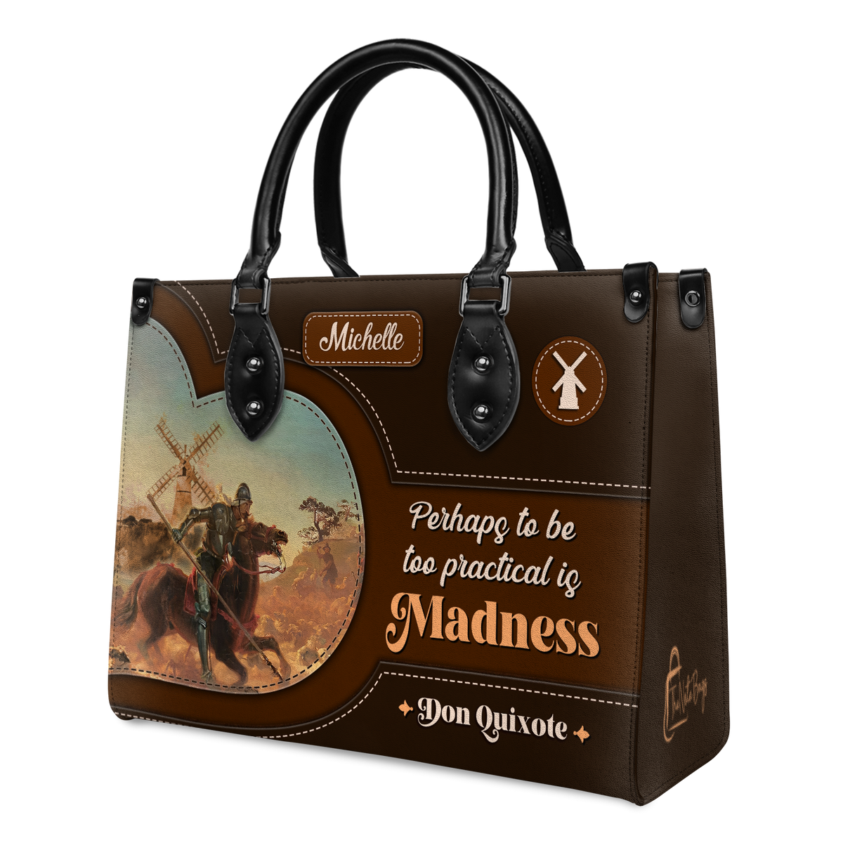 Black Interior -  Perhaps To Be Too Practical Is Madness DNRZ0903003A Leather Bag