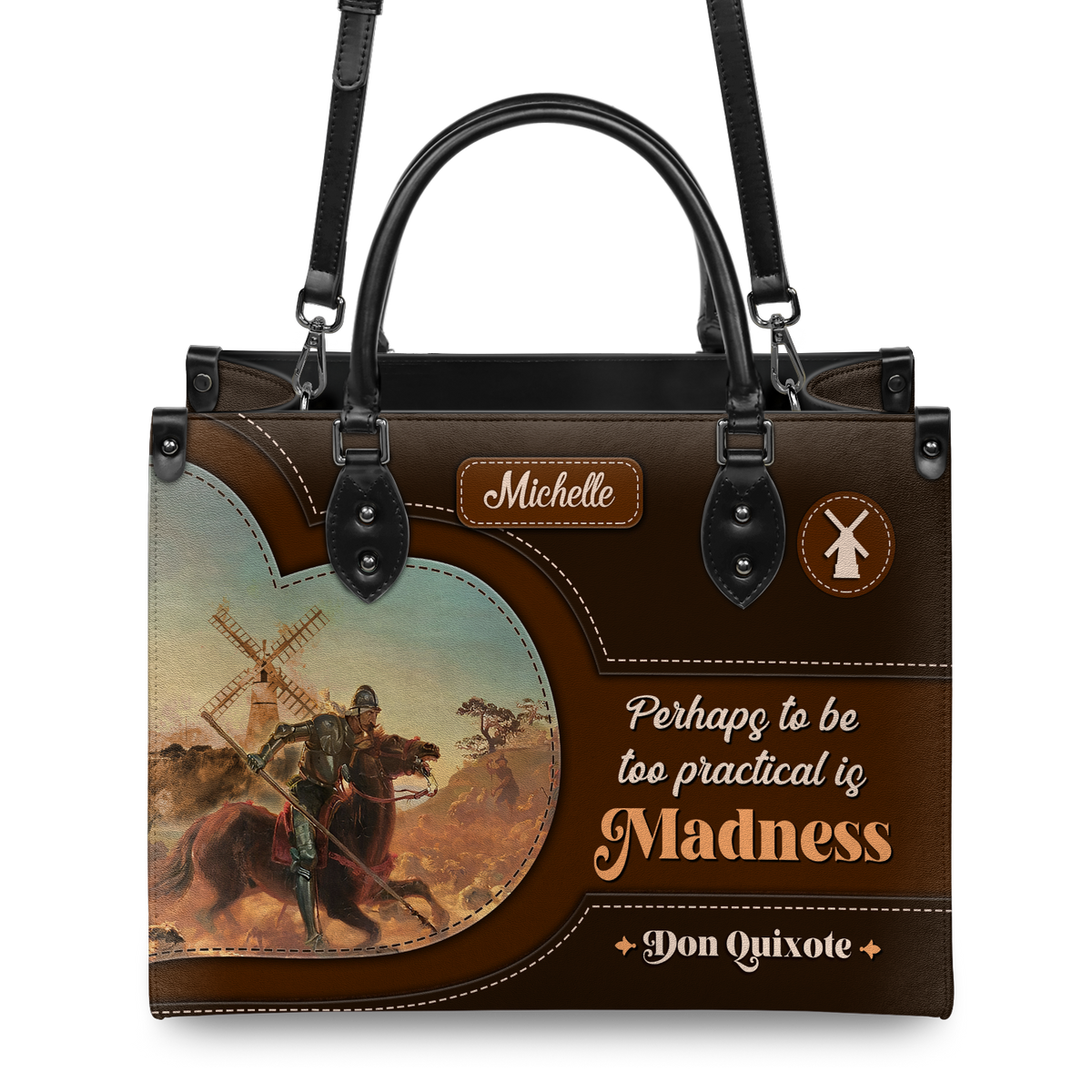 Black Interior -  Perhaps To Be Too Practical Is Madness DNRZ0903003A Leather Bag