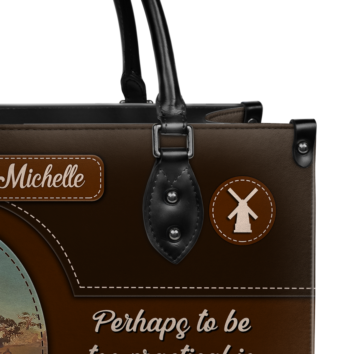 Black Interior -  Perhaps To Be Too Practical Is Madness DNRZ0903003A Leather Bag