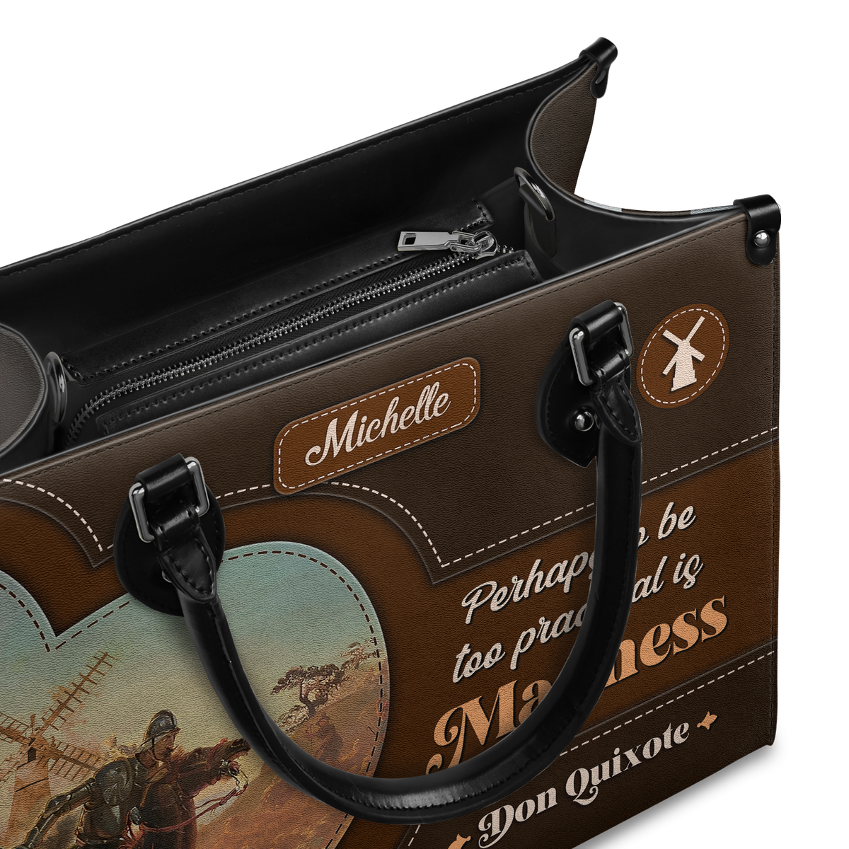 Black Interior -  Perhaps To Be Too Practical Is Madness DNRZ0903003A Leather Bag