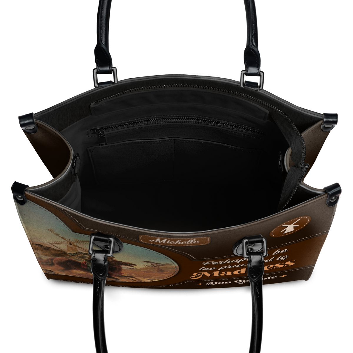 Black Interior -  Perhaps To Be Too Practical Is Madness DNRZ0903003A Leather Bag