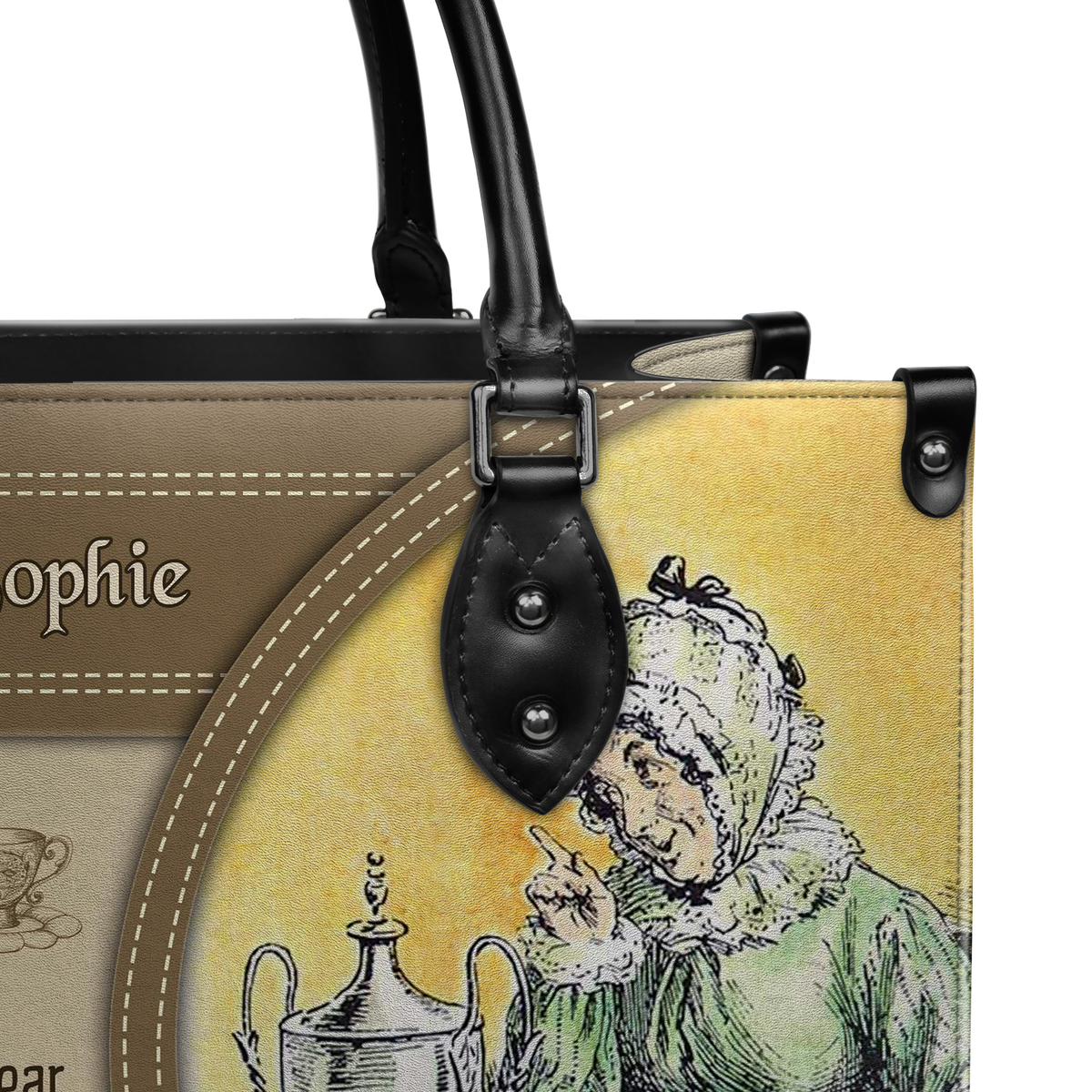 Black Interior -  Pride And Prejudice A Single Man Of Large Fortune Four Or Five Thousand A Year What A Fine Thing For Our Girls NQAY1003001A Leather Bag