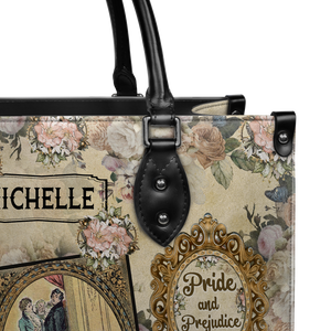Black Interior -  Pride And Prejudice She Is Tolerable NQAY1303002A Leather Bag