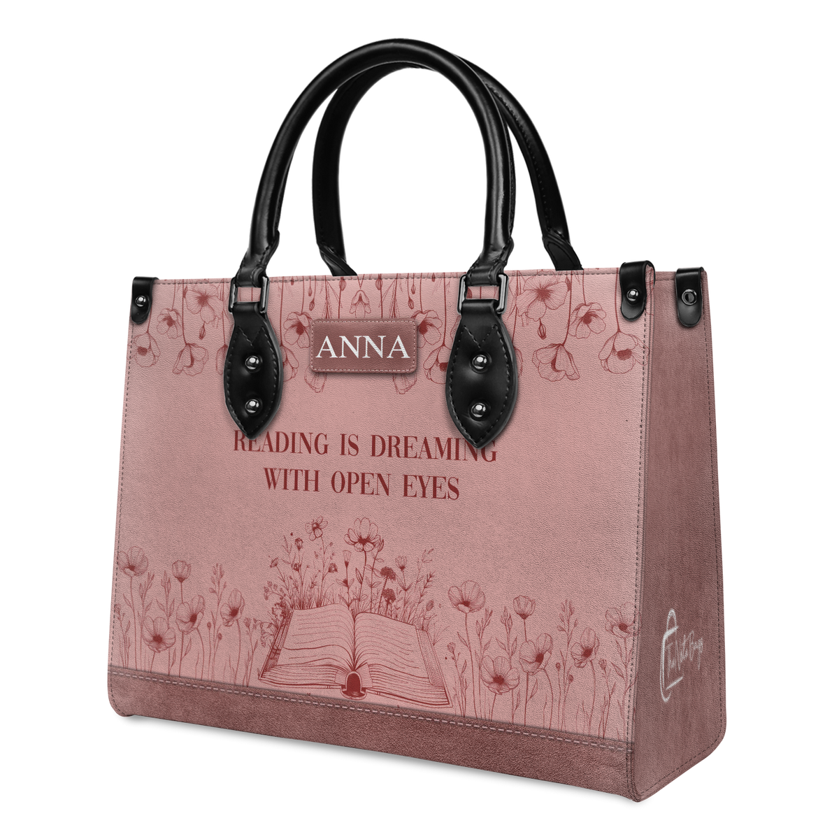 Black Interior -  Custom Quote Minimalist HTRZ29076183TW Leather Bag