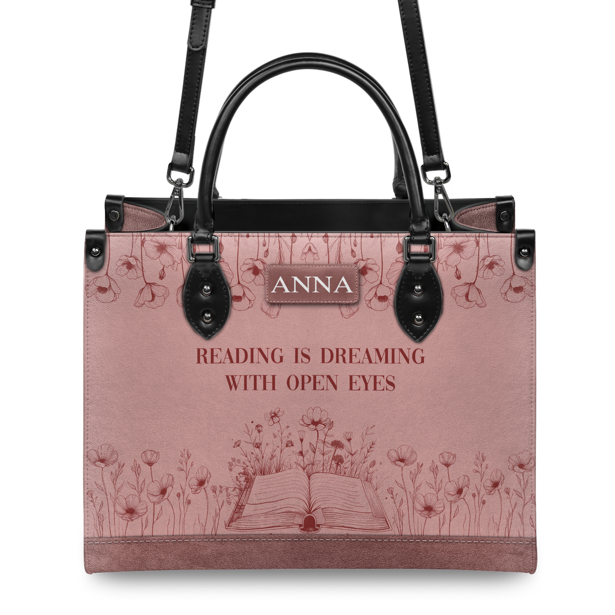 Black Interior -  Custom Quote Minimalist HTRZ29076183TW Leather Bag