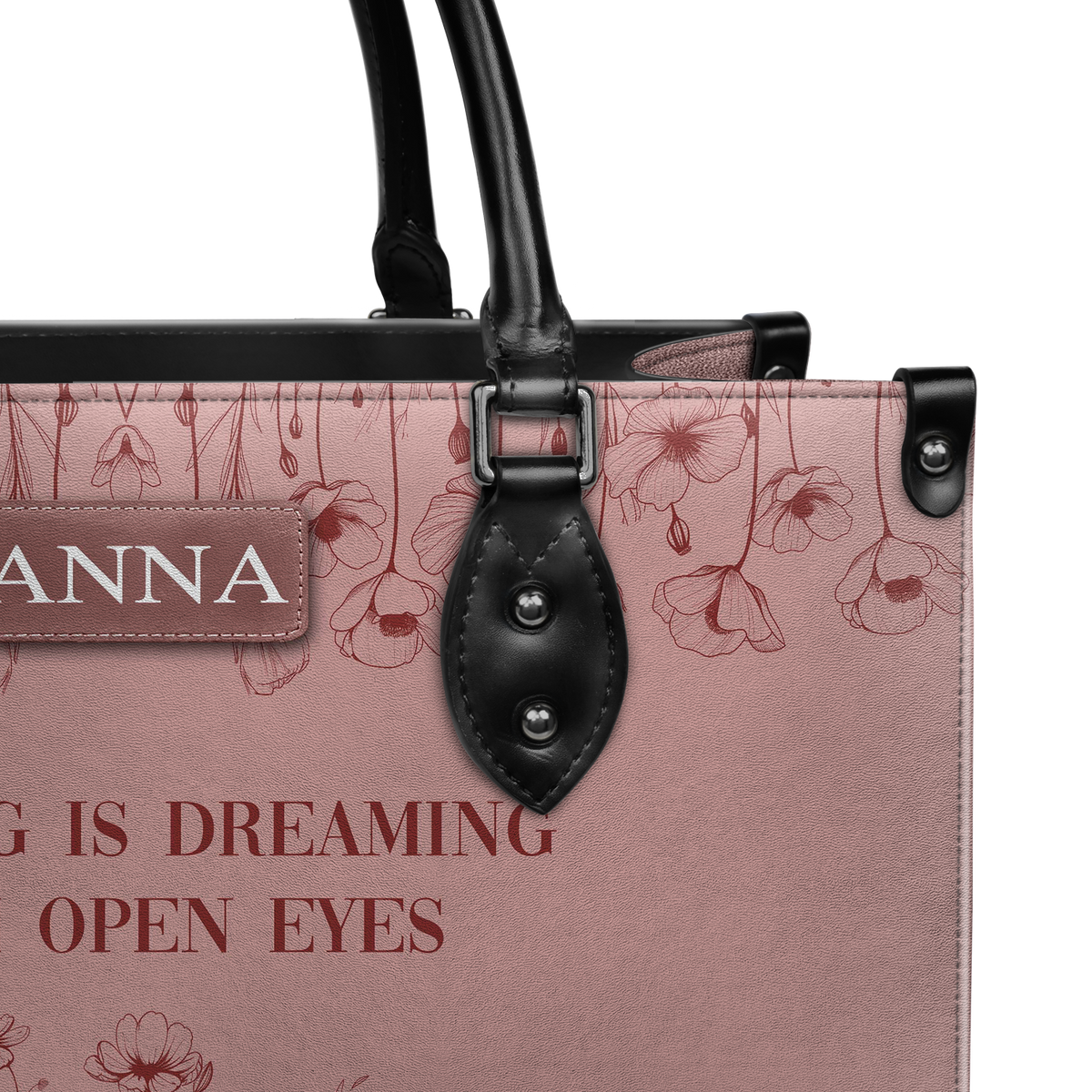 Black Interior -  Custom Quote Minimalist HTRZ29076183TW Leather Bag