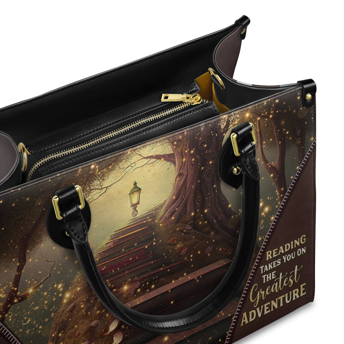 Reading Takes You On The Greatest Adventure HHAY1802003A Leather Bag