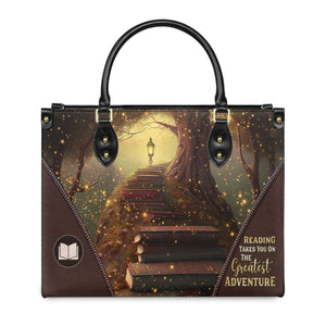 Reading Takes You On The Greatest Adventure HHAY1802003A Leather Bag