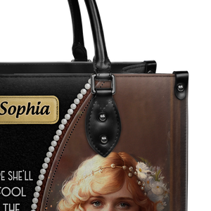 Black Interior -  The Great Gatsby F Scott Fitzgerald Daisy A Beautiful Little Fool TTLZ2202001A Leather Bag