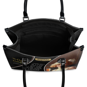 Black Interior -  The Great Gatsby F Scott Fitzgerald Daisy A Beautiful Little Fool TTLZ2202001A Leather Bag