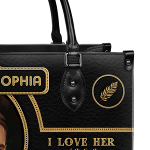 Black Interior -  The Great Gatsby F Scott Fitzgerald I Love Her TTLZ2102004A Leather Bag