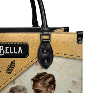 Black Interior -  The Great Gatsby F Scott Fitzgerald The Way He Looks At Her TTLZ2202004A Leather Bag