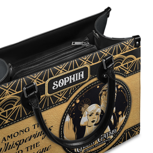 Black Interior -  The Great Gatsby F Scott Fitzgerald The Whisperings The Champagne And The Stars TTLZ2202003A Leather Bag