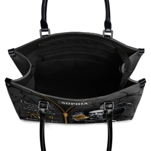 Black Interior -  The Raven Edgar Allan Poe I Become Insane With Long Intervals Of Horrible Sanity TTLZ2102001A Leather Bag