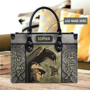 Black Interior -  The Raven Edgar Allan Poe TTLZ1802007A Leather Bag