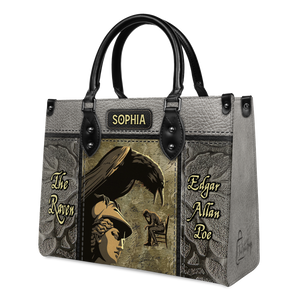 Black Interior -  The Raven Edgar Allan Poe TTLZ1802007A Leather Bag