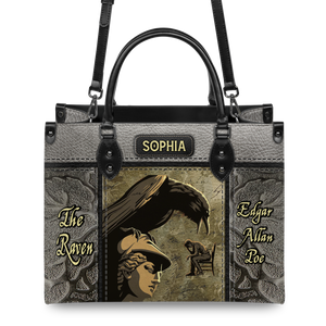 Black Interior -  The Raven Edgar Allan Poe TTLZ1802007A Leather Bag