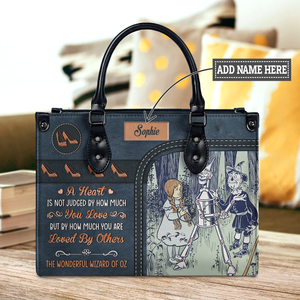 Black Interior -  The Wonderful Wizard Of Oz A Heart Is Not Judged By How Much You Love NQAY1003004A Leather Bag