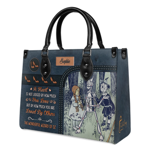 Black Interior -  The Wonderful Wizard Of Oz A Heart Is Not Judged By How Much You Love NQAY1003004A Leather Bag